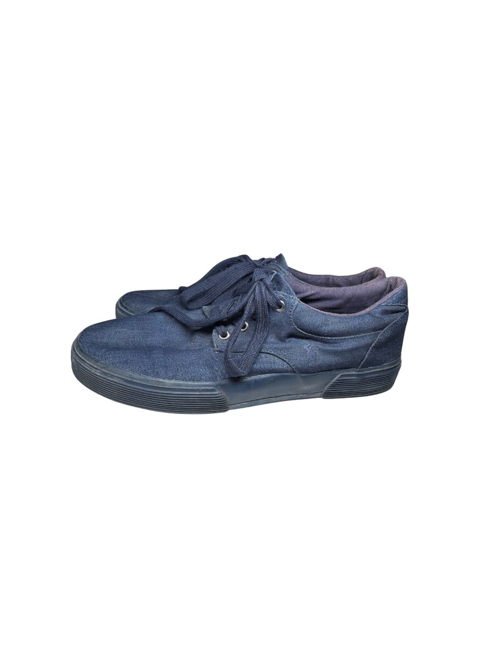 Polo by Ralph Lauren Denim Men's Dark Navy Canvas Sneakers casual 11 preppy